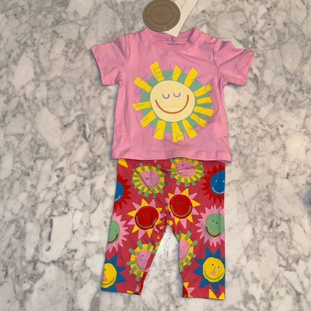 NWT STELLA McCARTNEY SUN LEGGING OUTFIT 3M